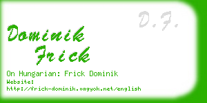 dominik frick business card